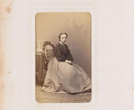Portrait of a seated young woman
