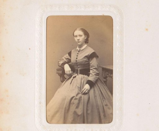 Portrait of a seated young woman