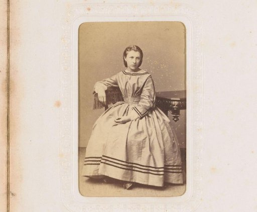 Portrait of a seated young woman
