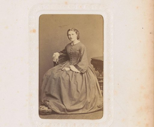 Portrait of a seated young woman