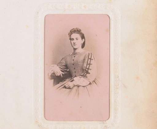 Portrait of a seated young woman