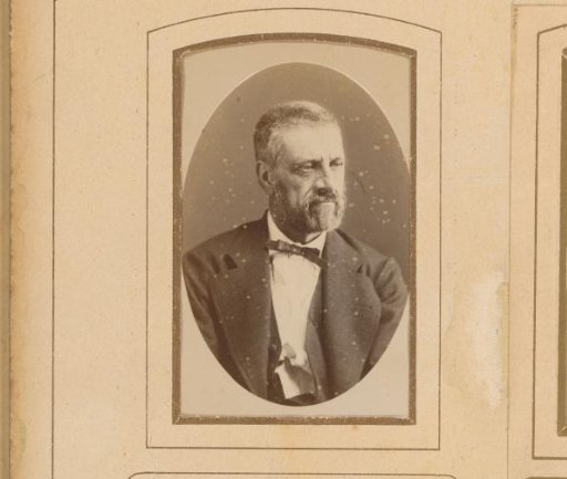 Portrait of a Man with a Mustache, Beard, and Bow Tie