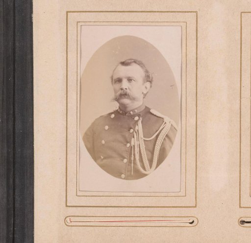 Portrait of a man in uniform with a moustache