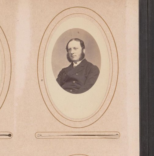 Portrait of a man with sideburns