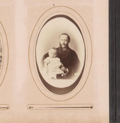 Portrait of a father with child