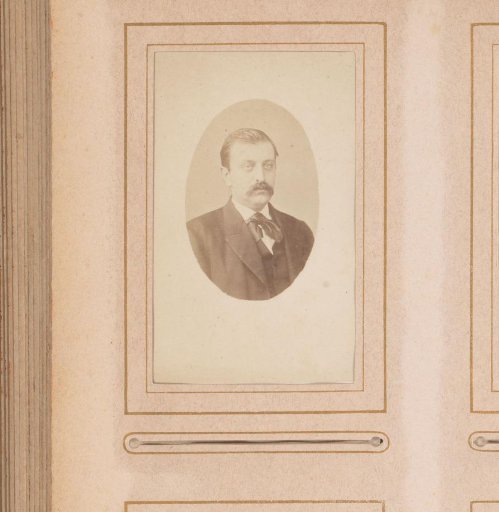 Portrait of a man with moustache