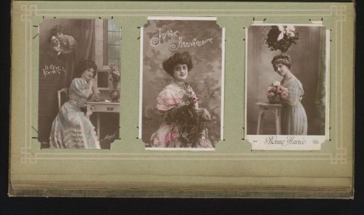 Three portraits of women