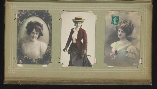 Three portraits of women