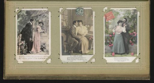 Three portraits of a couple in love