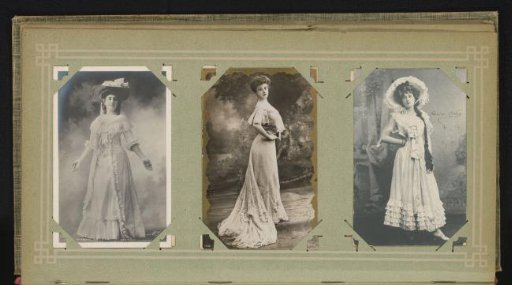 Three portraits of actresses, including Henriette Harlay