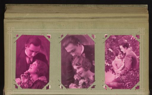 Three portraits of a couple in love