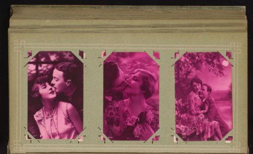 Three portraits of a couple in love