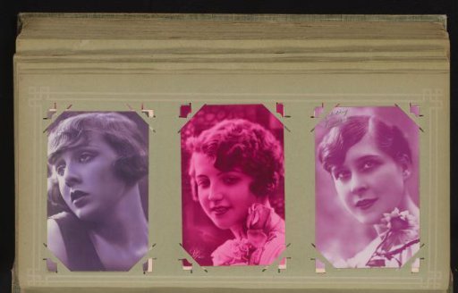 Three portraits of young women