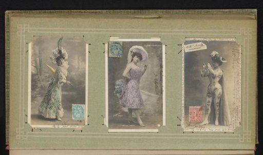 Three portraits of actresses