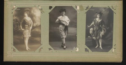 Portraits of Lilly Gérôme, Antonia Cachavera and Annette Savary