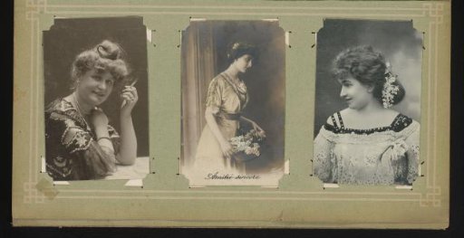Three portraits of women