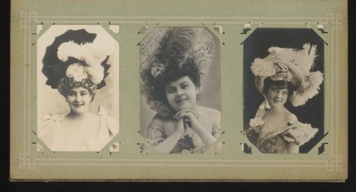 Three portraits of women