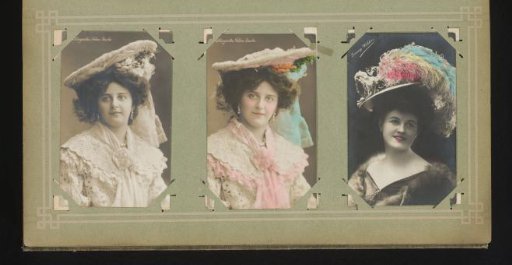 Two portraits of Margaretha Fehim Pascha and a portrait of Emmy Wehlen