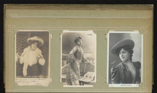 Three portraits of actresses, including Sybil Arundale and Paule Morny