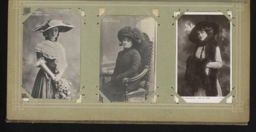 Portraits of Marthe Chenal, Soledad Villafranca and Lily Elsie