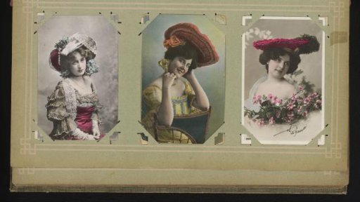 Three portraits of young women