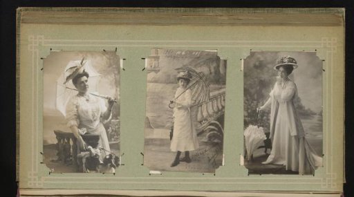 Three portraits of women