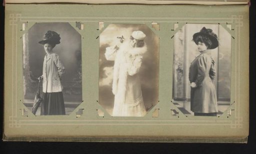 Three portraits of women