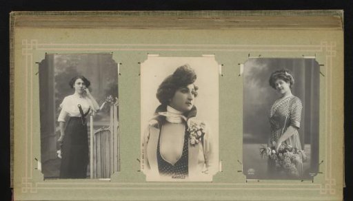 Three portraits of women, including Maria Marville