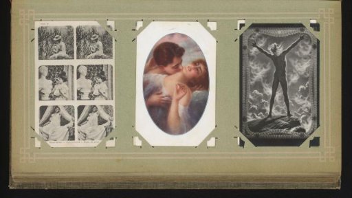 Two reproductions of paintings and six