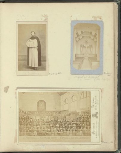 Reproduction of (presumably) a drawn portrait of Father Delhorme