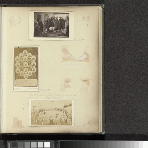 Overview of medallions of clergymen and signatures