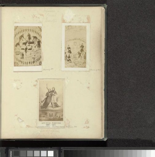 Reproduction of (presumably) a drawing of the torture of a missionary in Asia