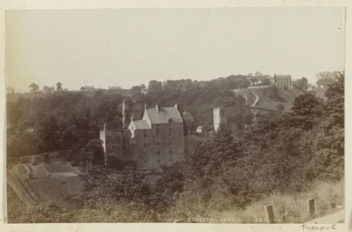 View of Roslin Castle in Scotland