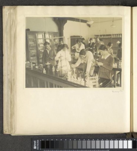 Pupils of Schule Schloss Salem in the chemistry laboratory