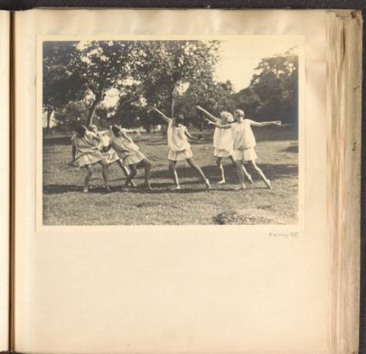 Pupils of Schule Schloss Salem during an outdoor dramatic performance