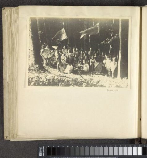 Young pupils of Hermannsberg, a branch of Schule Schloss Salem, during a performance in the forest