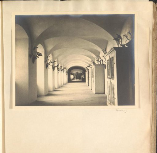 Corridor with Antlers in One of the Buildings of Schule Schloss Salem