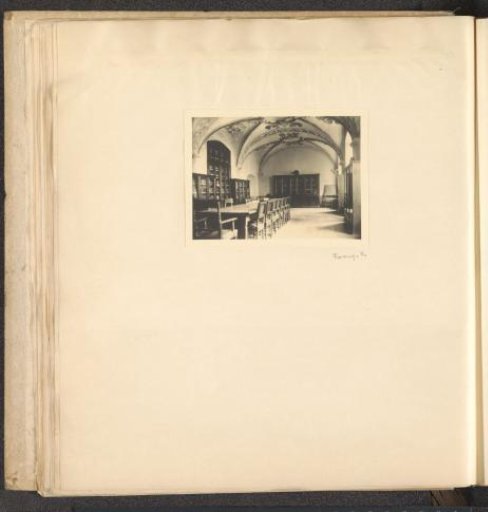 Library Hall with an Ornamented Ceiling in Schule Schloss Salem