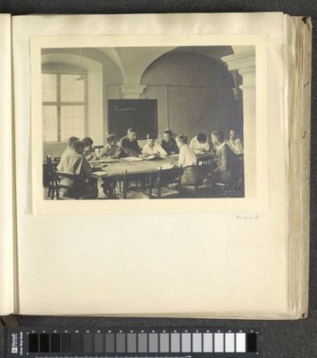 Teacher with Pupils in a Classroom of Schule Schloss Salem