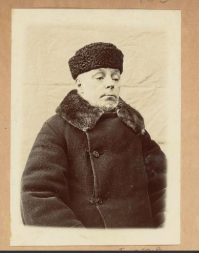 Portrait of Joseph Cheetham with cap and winter coat