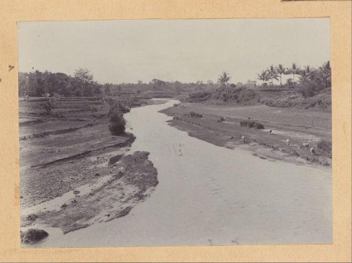 River landscape, probably near Yogyakarta