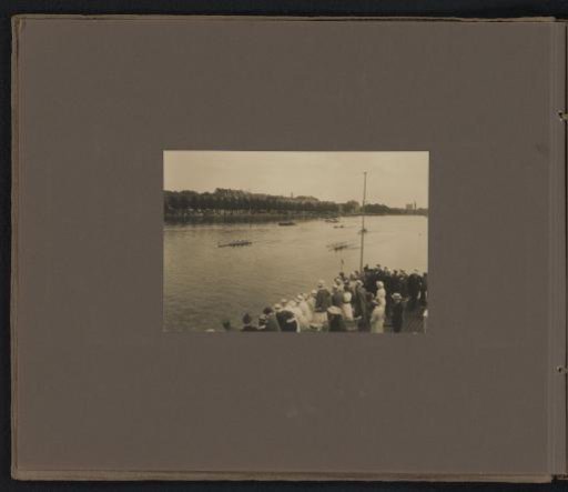 Spectators at a rowing race