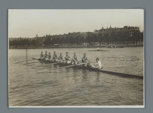 Rowing Crew the Eight in Action