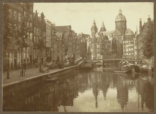 Nicolaaskerk in Amsterdam viewed from the Oudezijds Voorburgwal