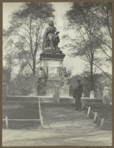 Statue of Joost van den Vondel in the Amsterdam Vondelpark