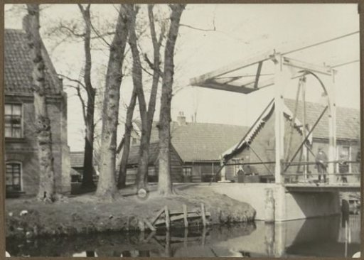 Bridge over the water on the Sloterweg in Amsterdam (Katzenbrug)