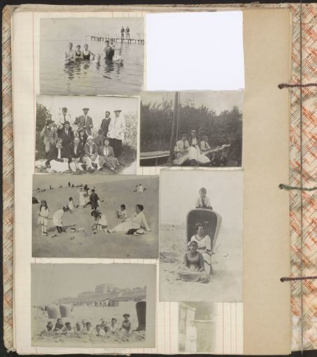Group portraits of unknown persons