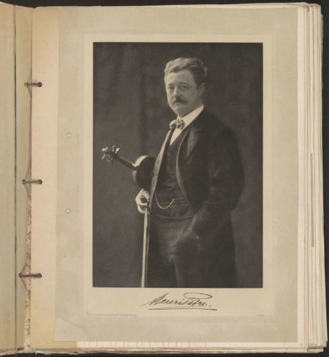 Portrait of musician Henri W. Petri