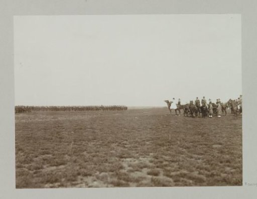 Queen Wilhelmina visiting an army review on the Renkumer Heide