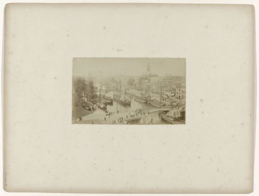 View of the Leuvehaven in Rotterdam